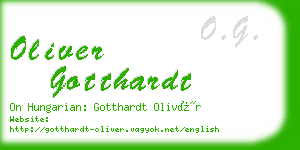 oliver gotthardt business card